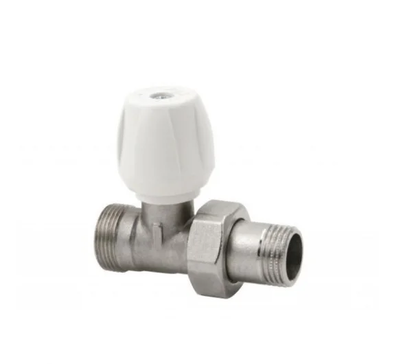  Радиаторен кран ICMA 814 прав за адаптор ф16,1/2",ръчен
