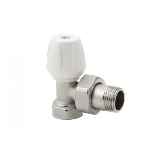 Радиаторен кран ICMA 804 ъглов за адаптор ф16,1/2",ръчен