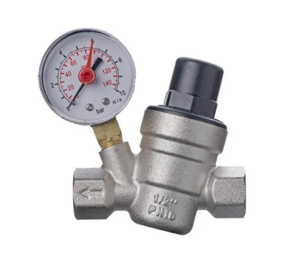 Редуцир-вентил с манометър EUROVALVE 214F Редуцир-вентил с манометър EUROVALVE 214F