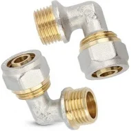 Адаптор Ъглов Мъжки General Fittings за Pex-Al-Pex Адаптор Ъглов Мъжки General Fittings за Pex-Al-Pex